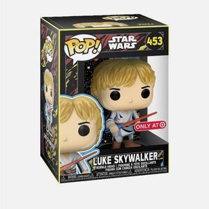 Funko Pop! Luke Skywalker Figure - Blue, White, and Black